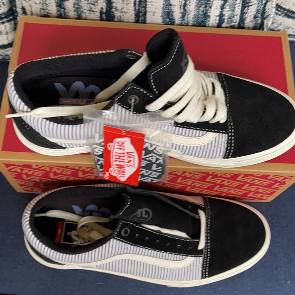 Vans Bmx Old Skool Federal Black/Bl Pinstripe MENS - Picture 3 of 16